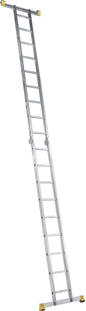 Алюминиевая профессиональная двухсекционная шарнирная универсальная лестница 2Х5 АЛЮМЕТ арт. Т205 от магазина ЛесКонПром.ру