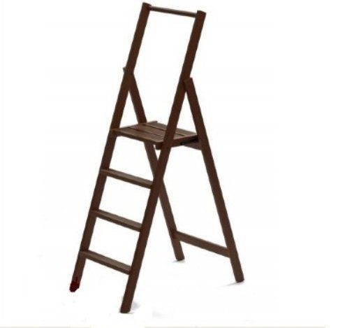 Стремянка Kimora-4 Canaletto (Орех каналетто) Arredamenti от магазина ЛесКонПром.ру