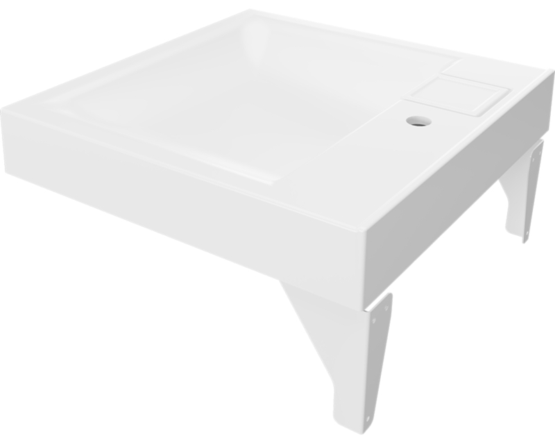 Раковина Paola Siena 60x60 на стиральную машину Белая глянцевая от магазина ЛесКонПром.ру
