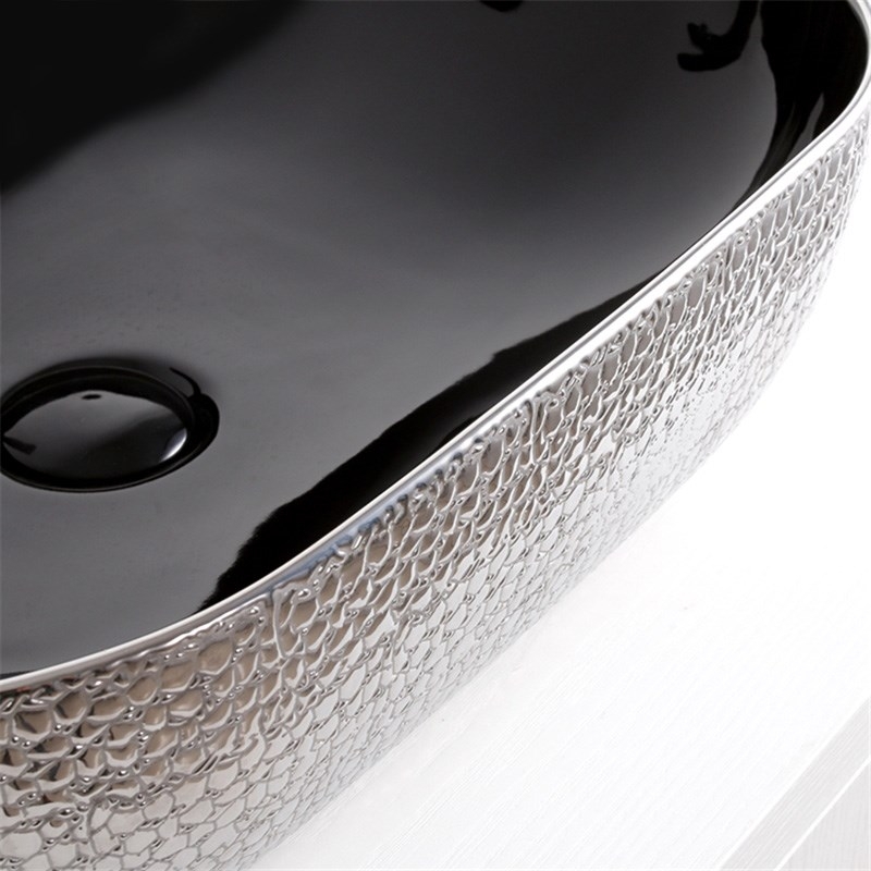 Раковина-чаша Mira 51 MR-5141BS Черная Серебро от магазина ЛесКонПром.ру