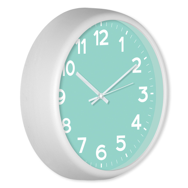 Часы настенные круглые Мята d30 см от магазина ЛесКонПром.ру