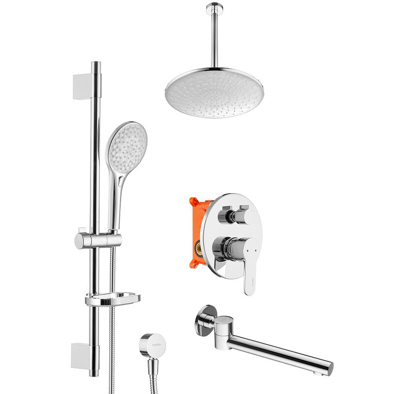 Душевая система Swedbe Platta 5543 Хром от магазина ЛесКонПром.ру