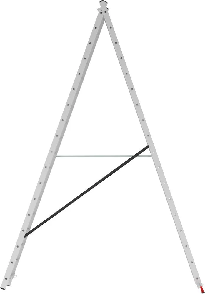 Лестница алюминиевая двухсекционная полупрофессиональная Новая Высота 2x18 арт. 2220218 от магазина ЛесКонПром.ру