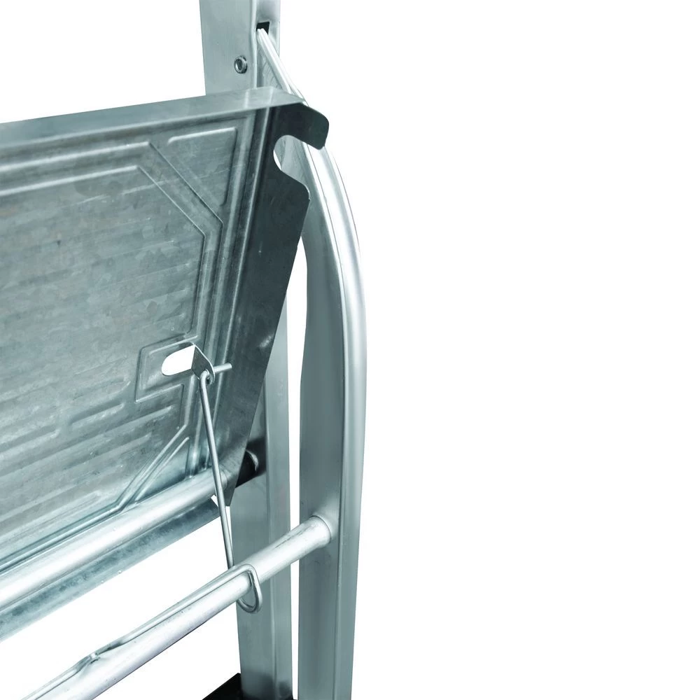 Стремянка алюминиевая с широкой ступенью и органайзером Новая Высота 6 ступеней (арт. 1118106) от магазина ЛесКонПром.ру