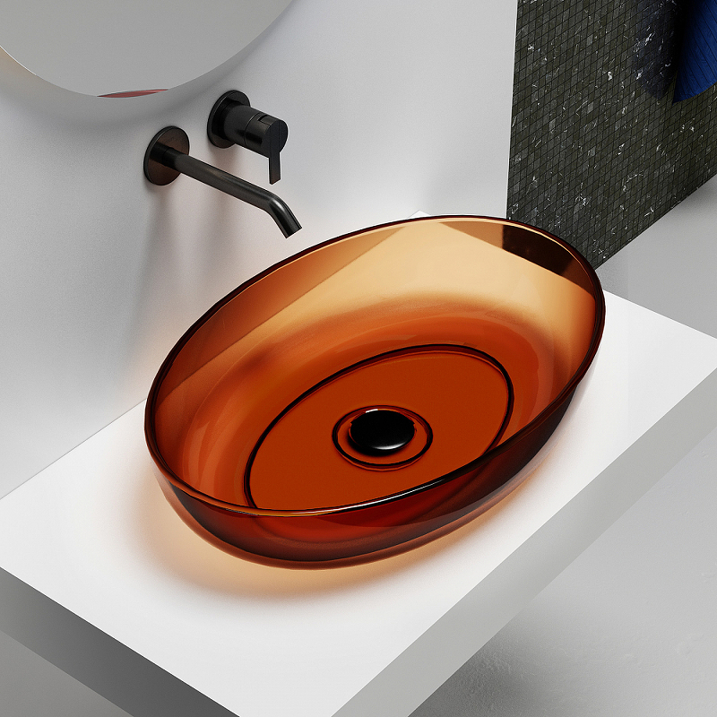 Раковина-чаша Abber Kristall 60 AT2801Opal Коричневая от магазина ЛесКонПром.ру