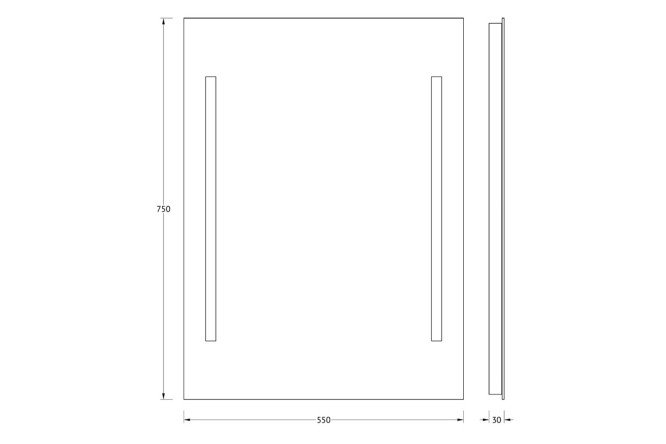 Зеркало EVOFORM Lumline 80372820 от магазина ЛесКонПром.ру