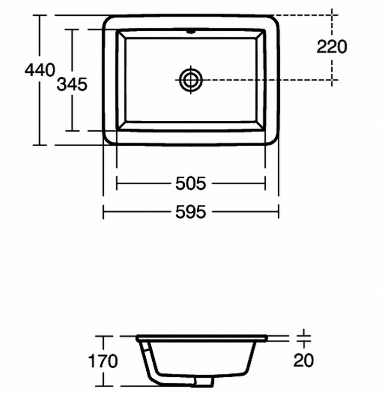 Раковина Ideal Standard Strada 59 K077901 Euro White от магазина ЛесКонПром.ру