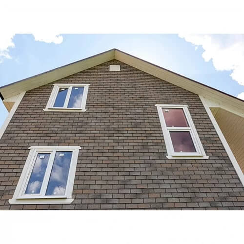 Фасадная плитка ТЕХНОНИКОЛЬ Hauberk Серо-бежевый Кирпич от магазина ЛесКонПром.ру