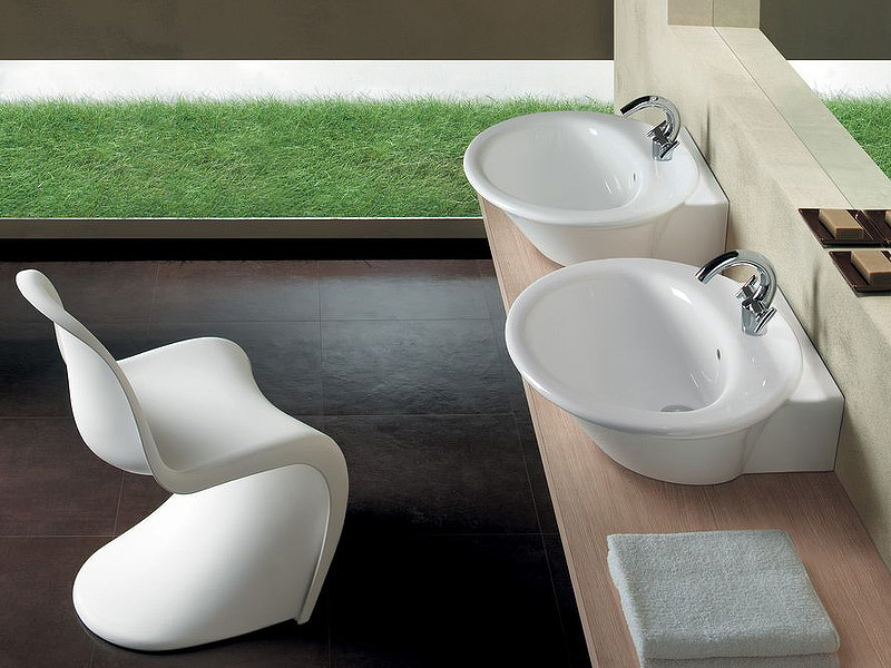 Раковина Hatria Sculture 77 YR3701 Белая от магазина ЛесКонПром.ру