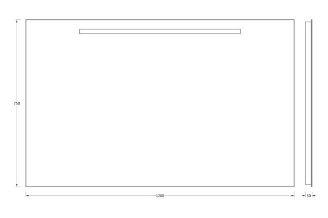 Зеркало EVOFORM Lumline 80372814 от магазина ЛесКонПром.ру