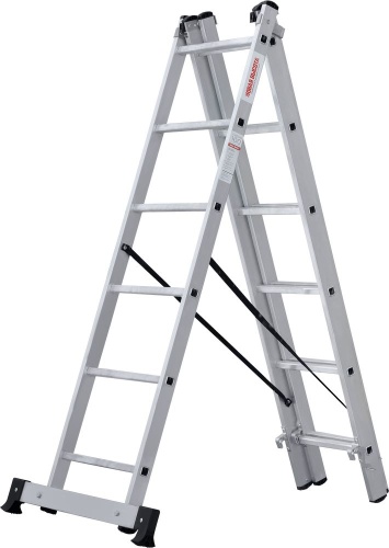 Лестница алюминиевая трехсекционная Новая Высота 3x6 арт. 1230306 от магазина ЛесКонПром.ру