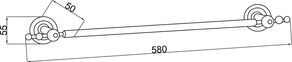 Полотенцедержатель Boheme Imperiale 10402 от магазина ЛесКонПром.ру