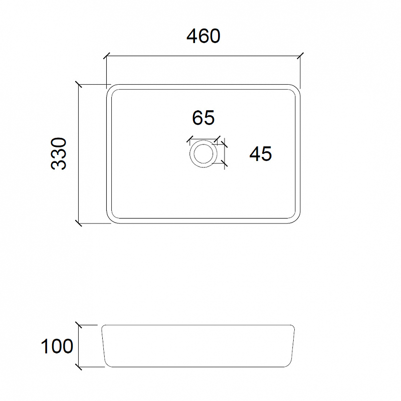 Раковина-чаша Abber Glas 46 AK2313 прозрачная от магазина ЛесКонПром.ру