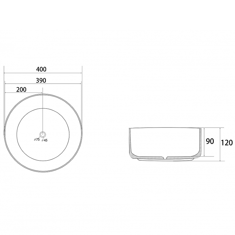 Раковина-чаша Abber Bequem 40 AC2109MP Розовая матовая от магазина ЛесКонПром.ру