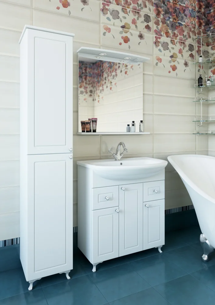 Зеркало Sanflor Софи 75, с полкой от магазина ЛесКонПром.ру