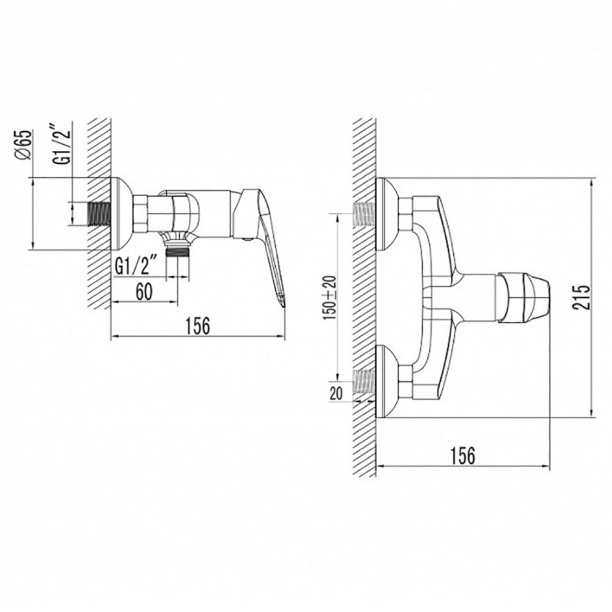 Смеситель для душа IDDIS Loki от магазина ЛесКонПром.ру