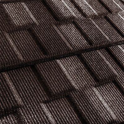 Композитная черепица Metrotile (Бельгия) MetroViksen коричневая от магазина ЛесКонПром.ру