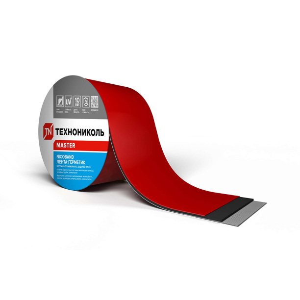 Герметизирующая лента NICOBAND 50 мм красная 3 м от магазина ЛесКонПром.ру