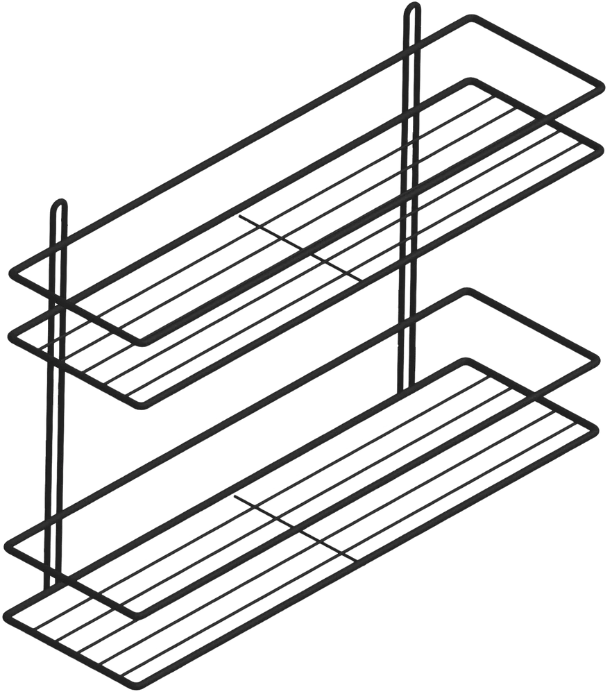 Полка DIWO Смоленск П16100 черный муар от магазина ЛесКонПром.ру