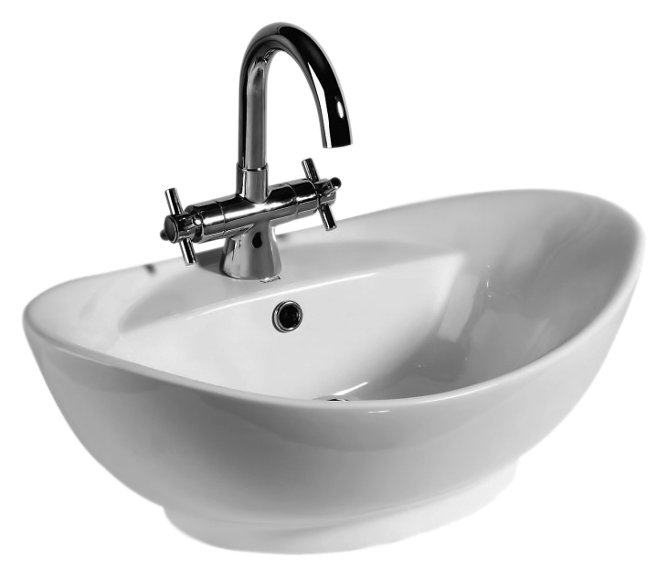 Раковина Mira MR-8001 белая от магазина ЛесКонПром.ру