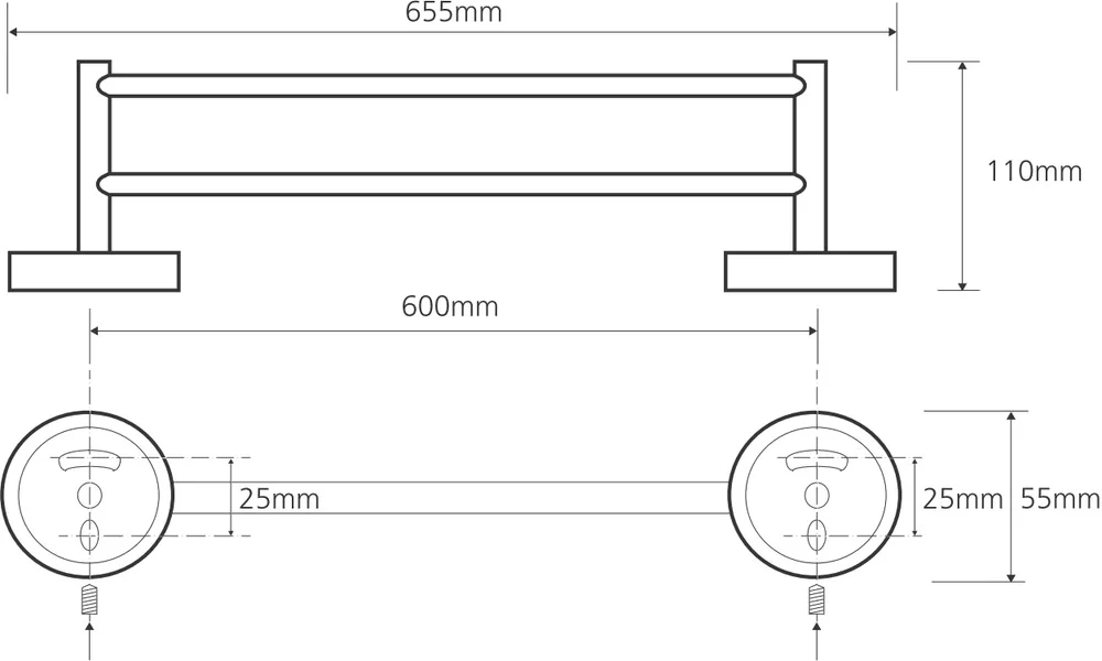 Полотенцедержатель Bemeta Omega 104104052 от магазина ЛесКонПром.ру