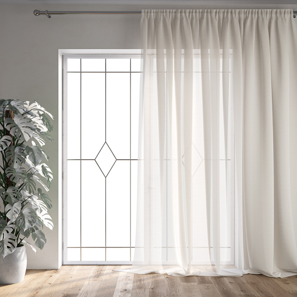 Штора-тюль Паутинка 300х280 см экрю от магазина ЛесКонПром.ру