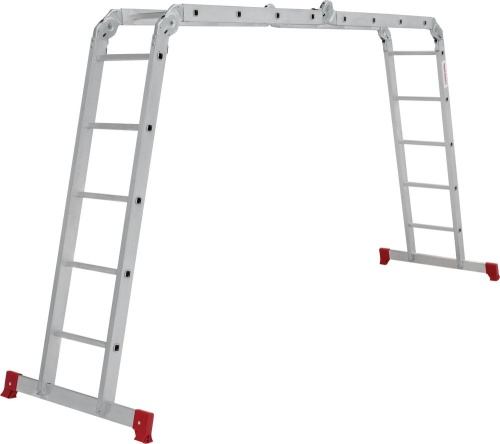 Алюминиевая четырехсекционная лестница-трансформер 340 мм NV2320 НОВАЯ ВЫСОТА 2Х4+2Х5 арт.2320245 от магазина ЛесКонПром.ру