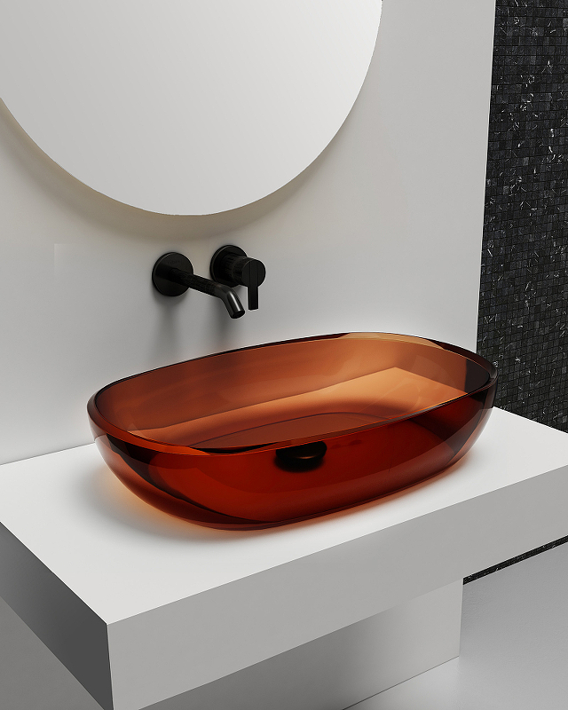 Раковина-чаша Abber Kristall 60 AT2805Opal Коричневая от магазина ЛесКонПром.ру