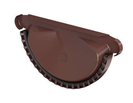 ТЕХНОНИКОЛЬ Металлическая водосточная система Стандарт, заглушка универсальная, коричневый от магазина ЛесКонПром.ру