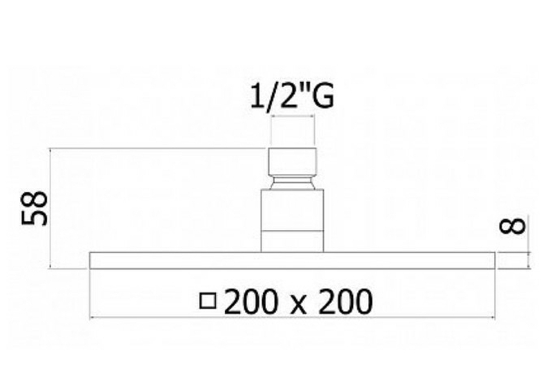 Верхний душ Paffoni Syncro ZSOF075ST Сталь от магазина ЛесКонПром.ру