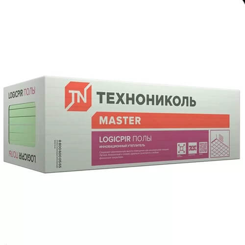Плита теплоизоляционная LOGICPIR Полы ТЕХНОНИКОЛЬ Ф/Ф 190х590х30 мм, L-кромка от магазина ЛесКонПром.ру