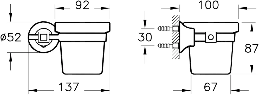 Стакан VitrA Juno Classic A44419 хром от магазина ЛесКонПром.ру