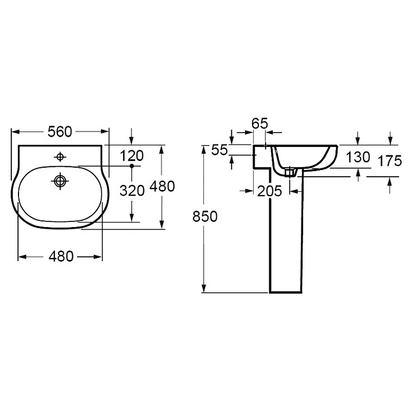 Пьедестал BelBagno Caprese BB1010Р Белый от магазина ЛесКонПром.ру