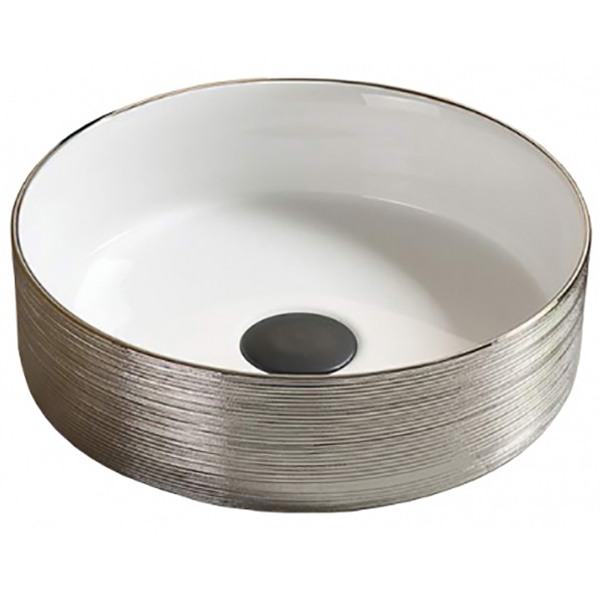 Раковина CeramaLux 37 C1054 Серебряная от магазина ЛесКонПром.ру