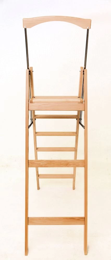 Стремянка деревянная Hoz-Block Серж 5 ступеней Светлая (арт. СДР-5С) от магазина ЛесКонПром.ру