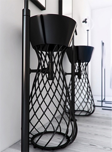 Раковина Artceram Wire 43 WIL001 03 00 Черная от магазина ЛесКонПром.ру