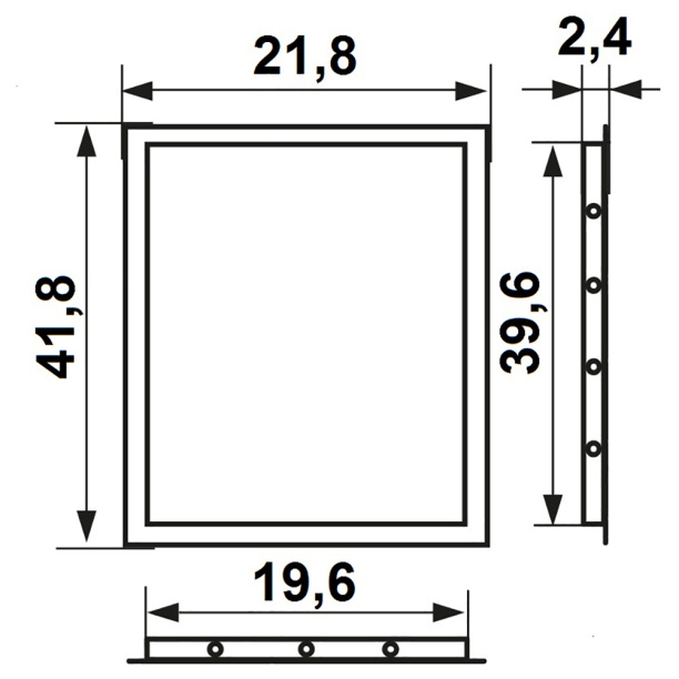 Люк ревизионный 15х20 см пластиковый от магазина ЛесКонПром.ру