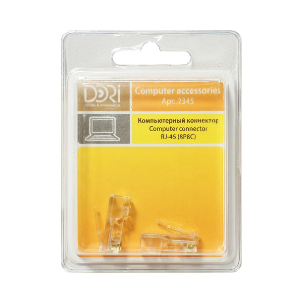 Штекер DOR RJ45 8Р8СI 2 шт от магазина ЛесКонПром.ру
