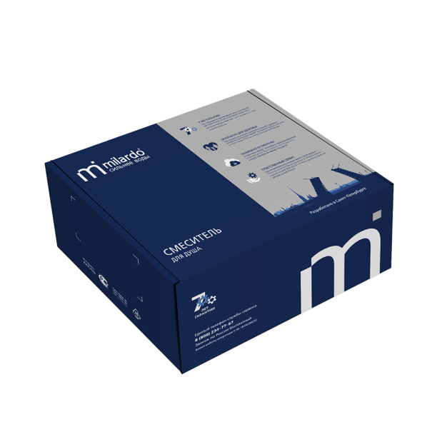 Смеситель для душа Milardo Helic хром от магазина ЛесКонПром.ру