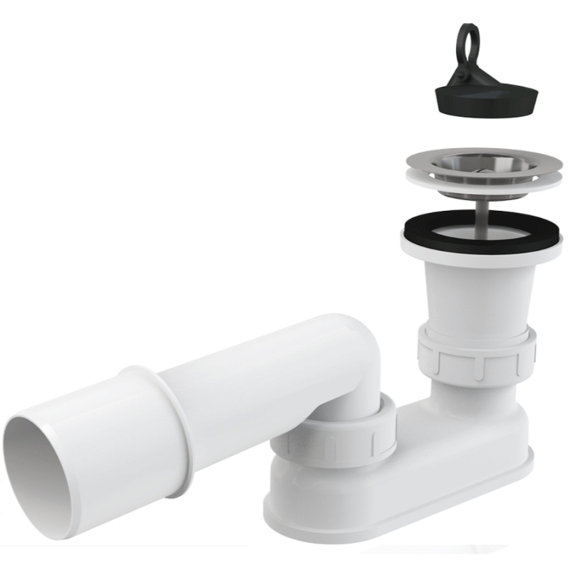 Сифон для душевого поддона Alcaplast A461-50 Хром от магазина ЛесКонПром.ру