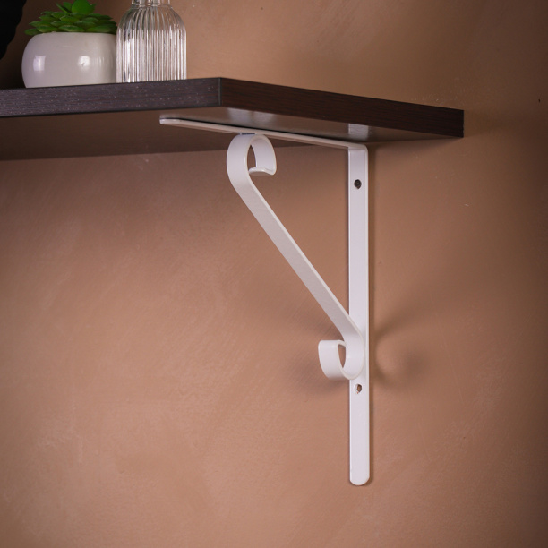 Кронштейн S белый 200х200 от магазина ЛесКонПром.ру