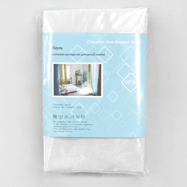 Штора-тюль Верона 200х280 см белая от магазина ЛесКонПром.ру