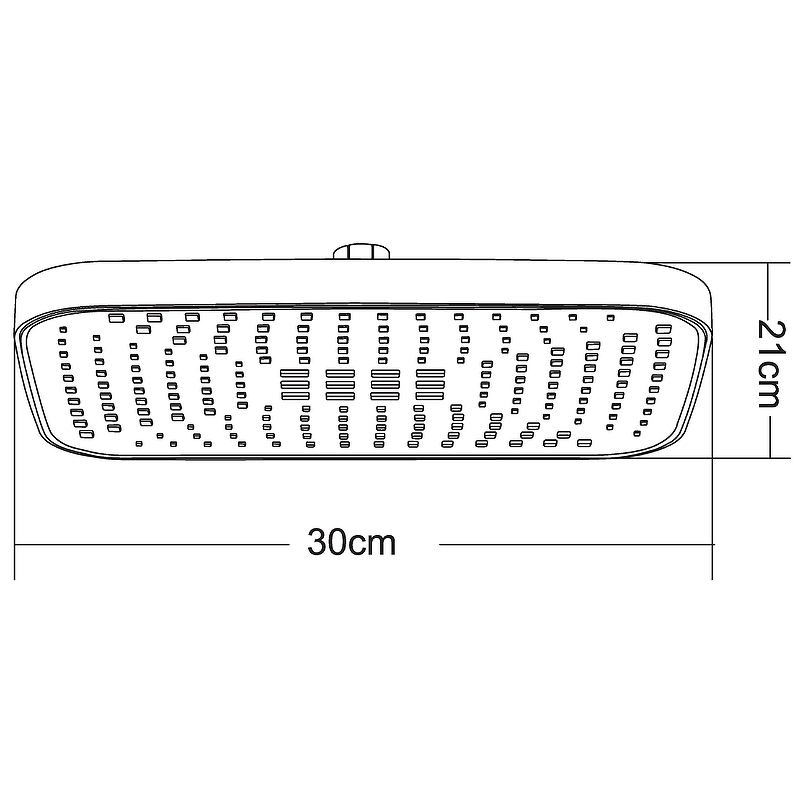 Верхний душ Orange S14TScr Хром от магазина ЛесКонПром.ру