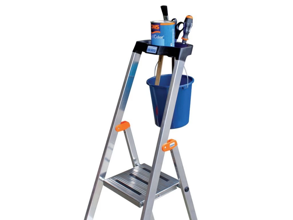 Стремянка алюминиевая Krause Safety 7 ступеней (арт. 128973) от магазина ЛесКонПром.ру