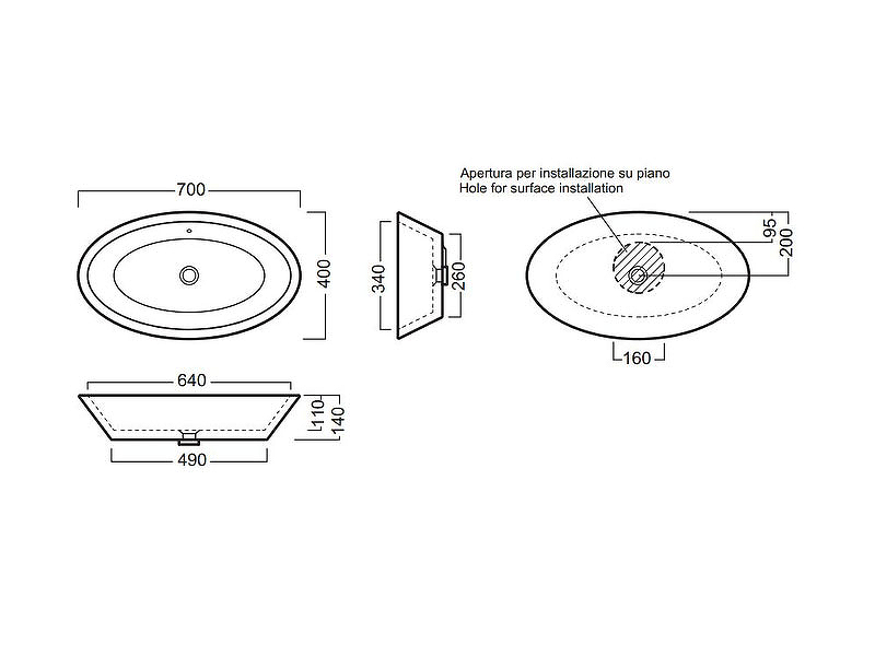 Раковина-чаша Hatria Happy Hour 70 Y0M901 Белая от магазина ЛесКонПром.ру