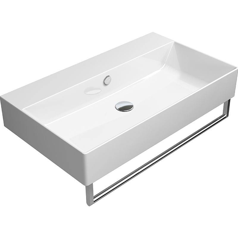 Раковина GSI Kube X 80 9422111 Белая от магазина ЛесКонПром.ру