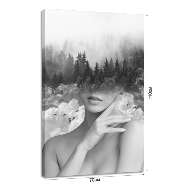 Канвас 70х110 см Туман от магазина ЛесКонПром.ру