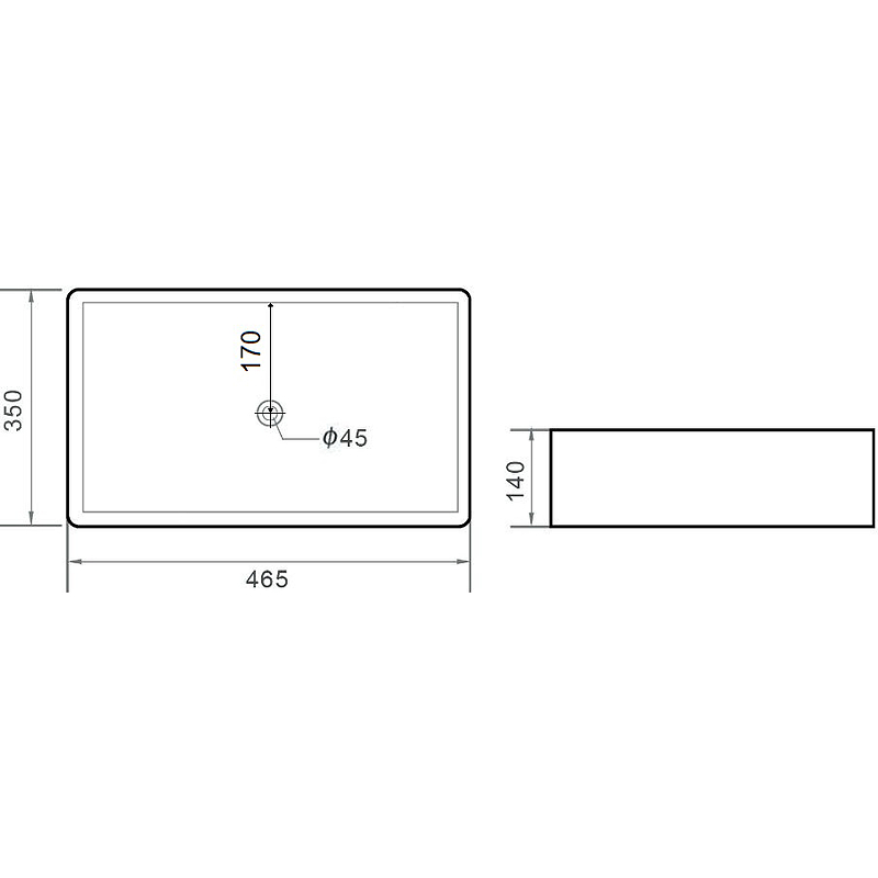 Раковина-чаша Orange 46 B02-460W Белая от магазина ЛесКонПром.ру