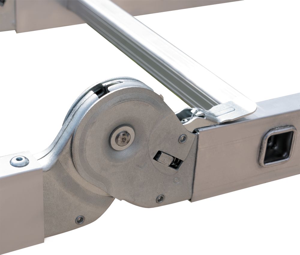 Алюминиевая четырехсекционная лестница-трансформер 400 мм NV2322 НОВАЯ ВЫСОТА 4Х4 арт.2322404 от магазина ЛесКонПром.ру