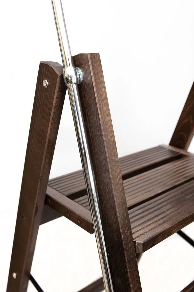 Стремянка деревянная Hoz-Block Серж 6 ступеней Венге (арт. СДР-6В) от магазина ЛесКонПром.ру